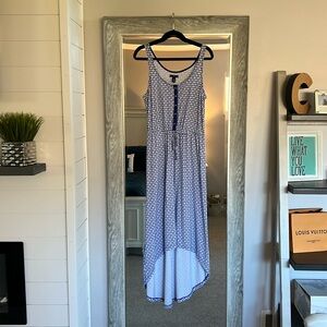 GAP Royal & White high low maxi